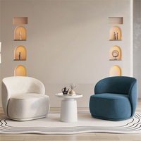 Design blanc nordique maison salon embrasser accoudoir Design loisirs salon canapé simple rembourré Accent chaises longues