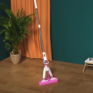 Realida Pink <strong>PVA</strong> Sponge <strong>Mop</strong> Foldable <strong>Handle</strong> Cleaning Equipment For Home Use Cellulose Sponge For Squeezing And <strong>Mop</strong> Squeezing - Product Image 6