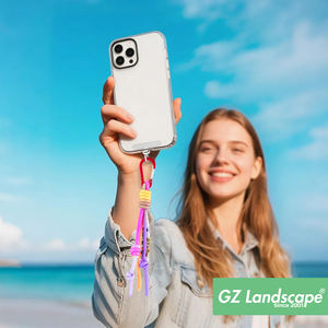 हस्तनिर्मित ब्राड मोबाइल फोन स्ट्रैप डिय लेटर बैग सजावट रस्सी टासेल मोती पेंडेंट ग्रेडिएंट मैकराम कस्टम पैराकॉर्ड कीचेन - Product Image 5