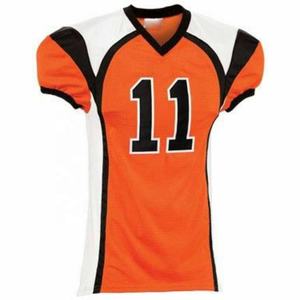Durable American <b>Football</b> Team Uniform Short Sleeves Printed Design Moisture Wicking Fabric Custom Fit Anti-Bacterial Protection - Product Image 1