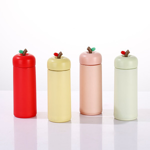 Apple Lid <b>Plastic</b> Water <b>Cup</b> Cute Portable Student Gift With Lid Handle Straw Back To School Spring 2026 - Product Image 2