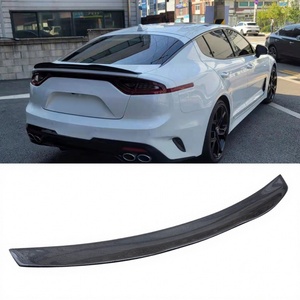 For KIA Stinger GT Add P Style Carbon <b>Boot</b> Lip Rear Trunk Ducktail Spoiler Tail Wing 2017-2021 - Product Image 1