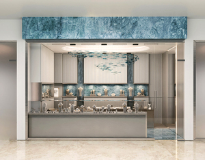 Éclairage LED de luxe haut de gamme personnalisé vitrine murale de bijoux pour l'aménagement intérieur de bijouteries exclusives centres commerciaux - Product Image 2