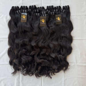 Paquets de cheveux de temple indien bruts non transformés sans enchevêtrement avec fermeture Hd, paquets de cheveux humains, cheveux frisés bruts du temple - Product Image 1