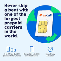 Tarjeta SIM IoT Maycall - Flexible, Sin Cuotas Mensuales, Sin Suscripciones, Sin Contratos, Sin Licencias, Uso Gratuito de por Vida