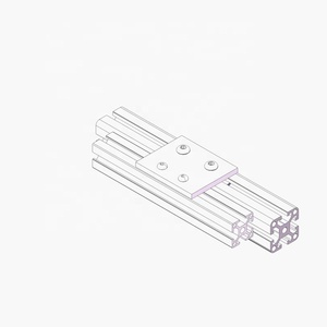 Proveedor verificado Placa de transición de 4 orificios Placa de unión en T para perfil de aluminio de extrusión de serie 4040 y 2020 Fabricación de carreras <span class=keywords><strong>Simu</strong></span> - Product Image 2