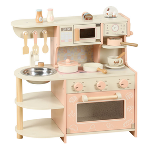 Ensemble de cuisine en bois pour enfants, jouet de simulation de cuisine pour tout-petits - Product Image 1