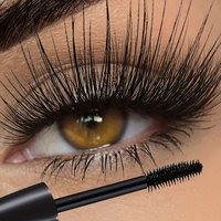 CARATKEY Mascara 5D Volumisant et Courbant Imperméable Longue Tenue Anti-Bavures Effet Naturel Base Quotidienne pour Cils Maquillage