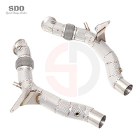Tubo de Escape de Acero Inoxidable SDO para Ferrari 488 3.9T V8 2015-2019, Kit de Tubo Crudo Soldado TIG de Alto Rendimiento y Alta Temperatura