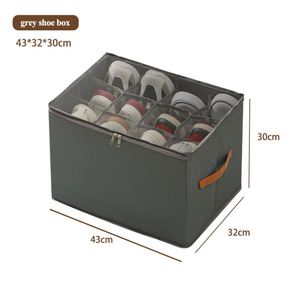 Caja de Almacenamiento Plegable de Tela Oxford de Estilo Americano con Diseño Moderno y Rectangular, con Tapa y Capacidad de 35L para Armario con Múltiples Compartimentos - Product Image 3