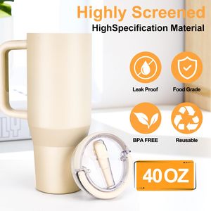 Tapa de Repuesto con Asa y Popote para Vaso Stanley de 40 oz, Tapa 100% Hermética, Antiderrames y Resistente a Salpicaduras - Product Image 6