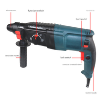 Marteau perforateur rotatif professionnel 26 mm 800 W haute puissance multifonction 220 V léger industriel pour le bricolage