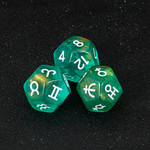 Juego de Dados Poliédricos Ecológicos de 16 mm para DND, Constelación, Acrílico y Plástico, Fabricados por Dice Makers para Jugadores - Product Image 2