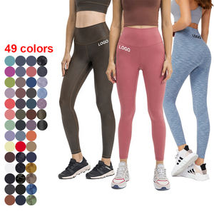 Leggings de sport pour femmes à taille haute, imprimé léopard personnalisé, doux, respirant, séchage rapide, pantalon de yoga, poche, sans couture, en spandex - Product Image 2
