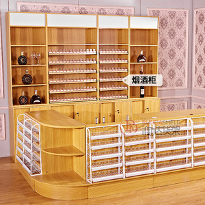Rd Wooden Checkout Counter 2 Compartments Modern Design For Supermarket Convenience Store Bar - Product Image 2