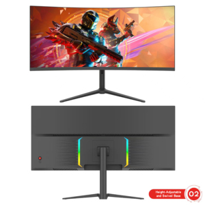 Màn hình chơi game cong 34 inch, độ phân giải 3440x1440, 75Hz, màn hình rộng, có cổng DP, dùng cho máy tính để bàn - Product Image 5