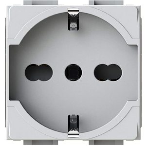 4 Cajas de Enchufes de Pared Schuko P40 230V Blancas con Conexión a Tierra Estándar IP20 Material PC - Product Image 5