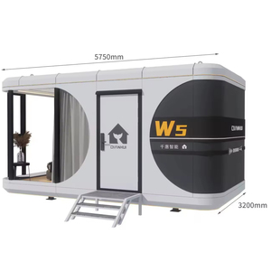 <span class=keywords><strong>Maison</strong></span> mobile <span class=keywords><strong>d</strong></span>'usine <span class=keywords><strong>Maison</strong></span> capsule écologique Espace de contrôle intelligent <span class=keywords><strong>Maison</strong></span> préfabriquée 110-240V CE - Product Image 1