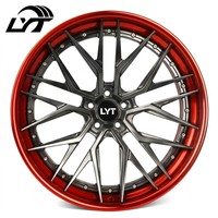 Velg Tempa Dua Bagian Kustom 17 18 19 20 21 Inci 5x112 5x114.3 5x120 untuk Tesla BMW M3 M4 Audi Mercedes Benz Chevrolet