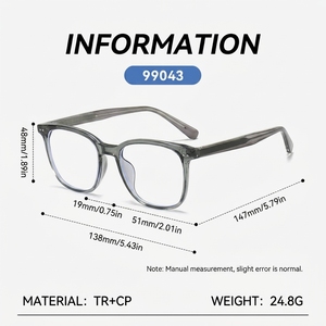 Nuevas Gafas Cuadradas Modernas con Protección Anti-Luz <span class=keywords><strong>Azul</strong></span>, Unisex, Monturas Transparentes de PC <span class=keywords><strong>Retro</strong></span>, Montura de Gafas Anti-Luz <span class=keywords><strong>Azul</strong></span> - Product Image 5