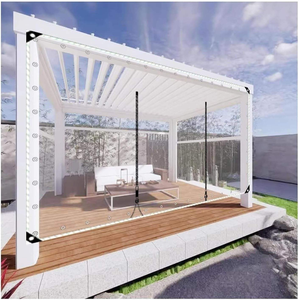 Bâche imperméable faite <span class=keywords><strong>sur</strong></span> commande de PVC blanc transparent imperméable pour le jardin de <span class=keywords><strong>terrasse</strong></span> - Product Image 1