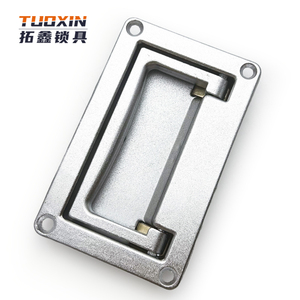 LS702 thiết bị công nghiệp nhỏ hợp kim kẽm có thể gập lại bảng điều khiển kéo xử lý chân hộp phân phối Tủ giấu phẳng kéo xử lý - Product Image 1