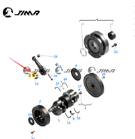 Coussinet de bielle supérieur pour Lamborghini LP550 LP560 LP570 R8 5.2 V10 Pièces de rechange OEM 07L105701N