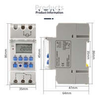 Timer Digital Elektronik 25A Grosir, Layar LCD, Sakelar Timer Pintar yang Dapat Diprogram, Kontrol Waktu
