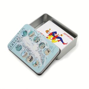 Print Your Own Design Deck of Custom Logo Packaging Poker Souvenir Tin <b>Box</b> for Playing <b>Cards</b> - Product Image 1