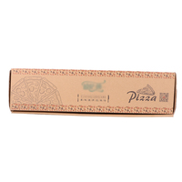 Boîtes en carton ondulé rigides pliables personnalisées, gaufrées, de qualité alimentaire, pour e-commerce, en carton recyclé, avec fermeture éclair et bande de déchirement pour pizza