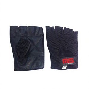 Unisex <b>Weight</b> Lifting Gloves Non-Slip Leather Palm Grip Half Finger/Fingerless Stretch Breathable Lightweight Buckle Closure for - Product Image 1