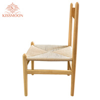 Chaise de banquet empilable moderne nordique écologique, mobilier de maison, siège en bois tressé, chaises pour hôtel, villa, événement, mariage
