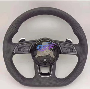Volant de voiture en Alcantara pour Audi A3 A4L A5 A6L A7 Q8 TT R8 - <span class=keywords><strong>Prix</strong></span> de gros usine - Product Image 3