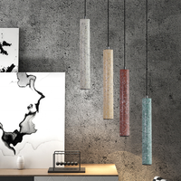 Éclairage moderne Pendentif Lampe Luminaires Pendentif Pendentif Décoratif En Béton Léger Nouveau Design Terrazzo Lampe