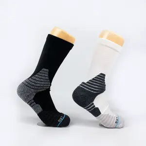 Schlussverkauf mittlere Röhre sport gepolsterte Socken schweißend und deodorant individuelles Logo sport winter Herren Fußsocken