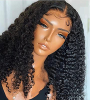 SDD-rizos de Pixie húmedos, corte Bob, extremos completos prearrancados, cutícula pura, cabello humano alineación, pelucas invisibles con encaje frontal, 250% de densidad