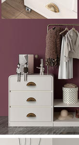 Tiradores de Cajón Semicirculares Modernos de Aleación de Zinc American Shell, Duraderos, para Puertas de Armarios y Cómodas de Cocina - Product Image 4