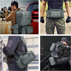 4 in 1 Combo 60L Large Capacity Mens Daypack Detachable Molle Rucksack Waterproof Camping <b>Trekking</b> Hunting Tactical <b>Backpack</b> - Product Image 5