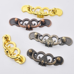 Tiroir antique à <span class=keywords><strong>double</strong></span> trou de style Qing avec poignée de style européen pour armoires de cuisine et commodes - Product Image 1