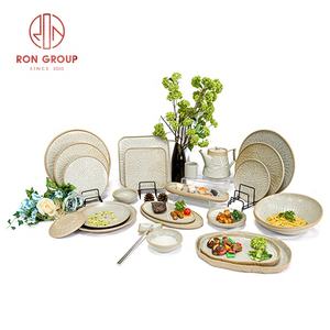 Vente <span class=keywords><strong>en</strong></span> gros vaisselle de service de buffet de restaurant à domicile plats de service bon marché <span class=keywords><strong>assiette</strong></span> ronde <span class=keywords><strong>en</strong></span> céramique - Product Image 6