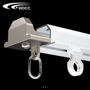 Système de rail de rideau WDCC, montage mural ou au plafond, tringle à rideau robuste, rail de plafond coulissant en aluminium, ensemble de rail de rideau en forme de S - Product Image 6