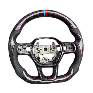 Nuevo Volante Deportivo de Fibra de Carbono Forjado con Cuero Perforado para Honda Civic 11ª Generación - Product Image 1