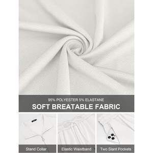 Ensemble de survêtement 2 pièces personnalisé pour homme : veste zippée et pantalon de jogging – Tenue décontractée et respirante pour le sport - Product Image 6