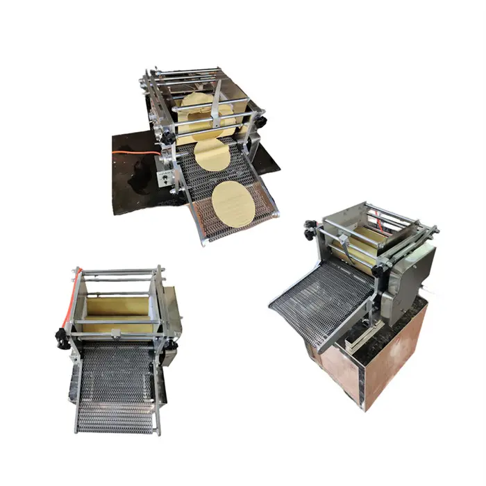 Nuevo diseño, laminadora de masa, máquina de tortillas de harina de maíz, máquina para hacer tortitas y Chapati