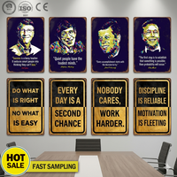 En gros Décoration murale : Plaques métalliques en fer blanc avec slogans inspirants, Plaques d'artisanat en fer blanc pour sublimation, Affiches pour Man Cave, Bureau, Maison