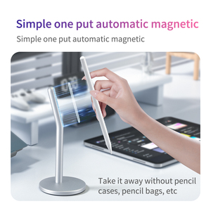 Supporto Magnetico per Penna OEM X92 in Lega di Alluminio CNC, Supporto da Scrivania per Stilo <span class=keywords><strong>Tablet</strong></span> con Magnete N52 e Base in Silicone Stabile - Product Image 2