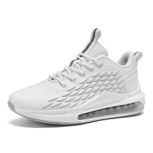 Prix d'usine, vente en gros, logo personnalisé, chaussures tendance à semelle épaisse, semelle en caoutchouc, empeigne en mesh, baskets décontractées pour hommes - Product Image 5