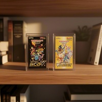 Boîtier de protection en acrylique transparent poli de haute qualité pour cartes TCG, idéal pour l'affichage en magasin de jeux de cartes à collectionner XC