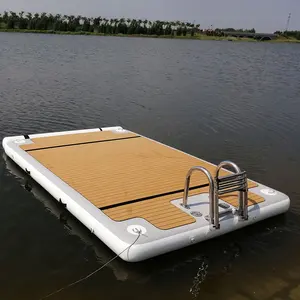 水滴缝线充气浮岛充气浮桥水上运动游乐设备钓鱼垫