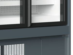 Vitrine réfrigérée verticale à 3 portes, à température unique, pour boissons, produits laitiers et aliments frais - Product Image 6